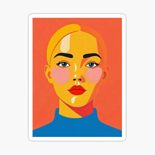Item preview, Angela - A Portrait in Sunlit Hues designed and sold by getgoart.