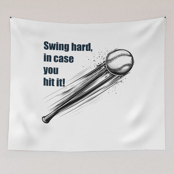 Item preview, Hard Swing – Minimalist Baseball Design designed and sold by ArtPetrenko90.
