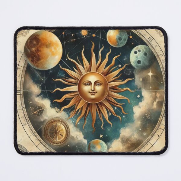 Item preview, “Cosmic Harmony – Vintage Celestial Art with Astronomical Map and Planets” designed and sold by GagaArtGallery.