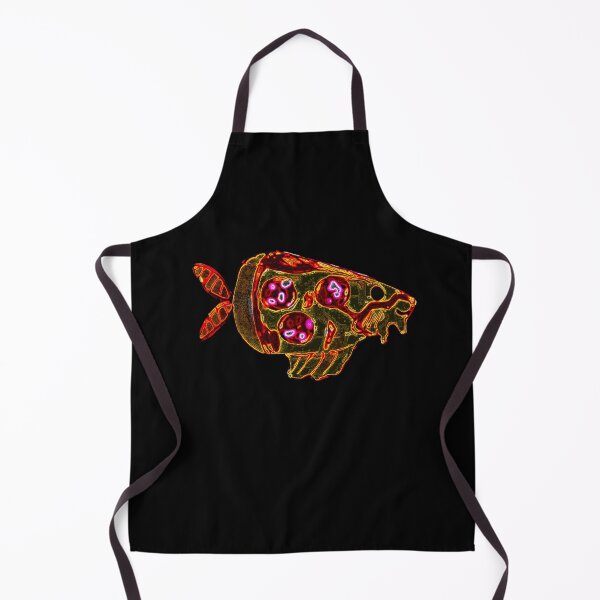 Item preview, Pizza fish with salami in neon style designed and sold by Vision Illustrated.