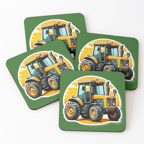 Item preview, Yellow tractor designed and sold by MaBakerArt.
