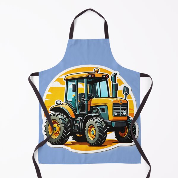 Item preview, Yellow tractor designed and sold by MaBakerArt.