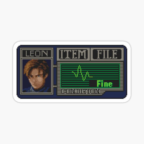 Item preview, Resident Evil Leon Kennedy Pixel Art  designed and sold by AlleenasPixels.