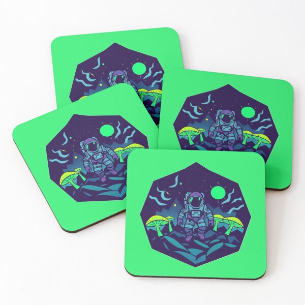 Item preview, Psychonaut  astronaut exploring mashrooms planet 2 designed and sold by ElixirCraft.