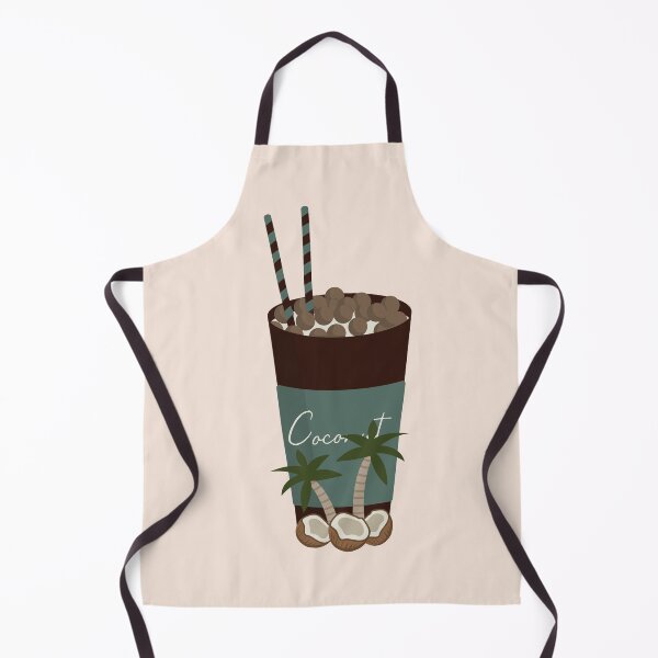Item preview, Flat Design Illustration with Drink at Coconut and Chocolate Balls designed and sold by AlginaPugachova.