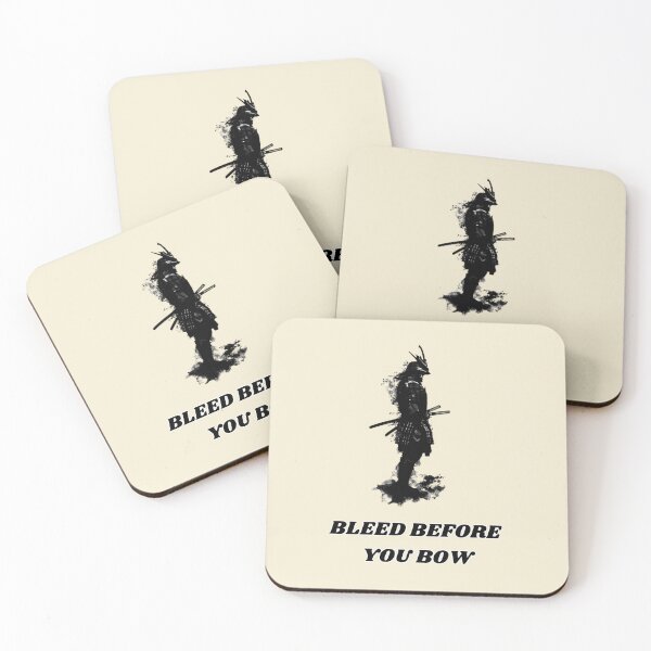 Item preview, Bleed Before You Bow – Samurai Warrior Quote Design designed and sold by AIKNOCKTECK.