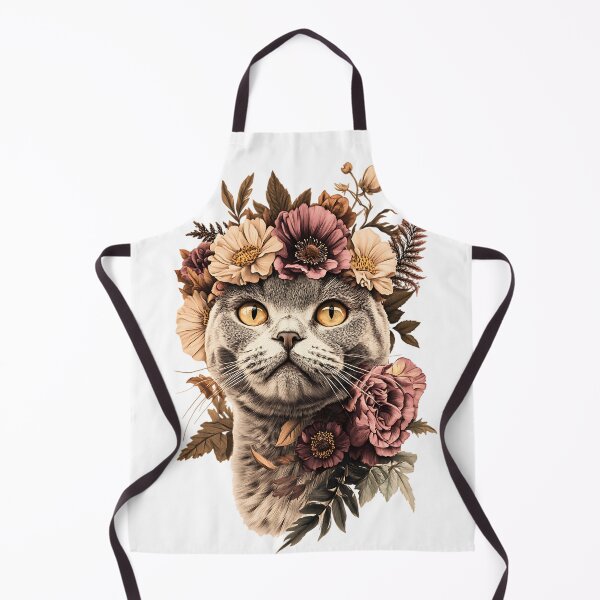 Item preview, Floral Scottish Fold Cat designed and sold by bapupa.