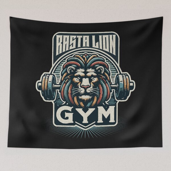 Item preview, Rasta Lion Gym designed and sold by SavvyEarth.