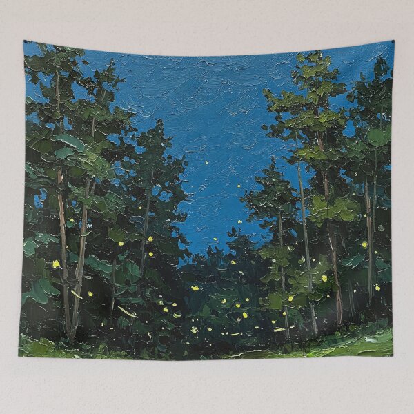 Item preview, Whispers of Fireflies in a Midnight Forest designed and sold by Marcela's world and universe.