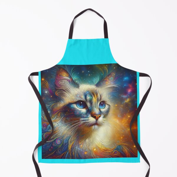 Item preview, Lynx Point Siamese Cat Portrait in Mystical Style designed and sold by CattyCornerPOD.