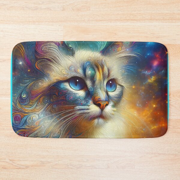 Item preview, Lynx Point Siamese Cat Portrait in Mystical Style designed and sold by CattyCornerPOD.