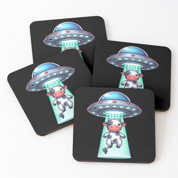 Item preview, Funny Cartoon Cow Abduction designed and sold by 3rd Eye Perceptions.