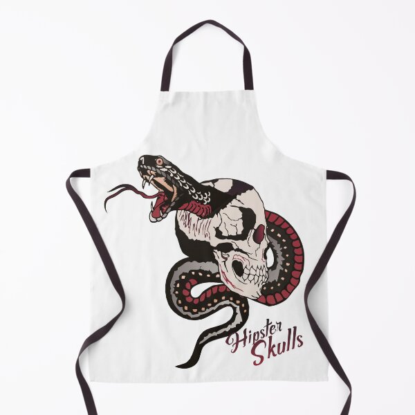 Item preview, hipster skulls skull snake pierced skull old school tattoo designed and sold by Achille3777.