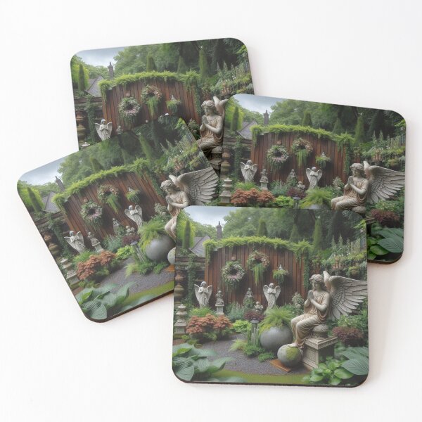 Item preview, Enchanted garden with angel figures designed and sold by Sigtrix.