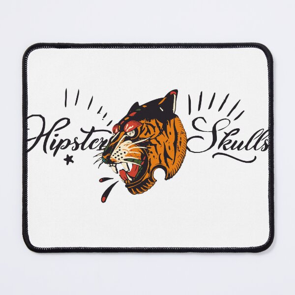 Item preview, logo tiger hipster skulls tattoo designed and sold by Achille3777.