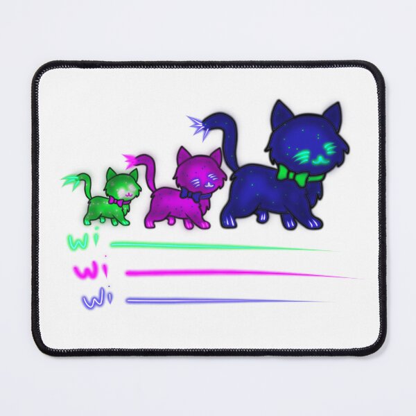 Item preview, Galaxy Glow Cats – Colorful Cosmic Kittens designed and sold by Ramadane_design1.