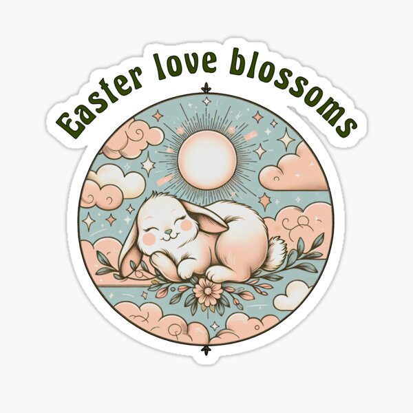 Ostern blüht die Liebe Sticker
