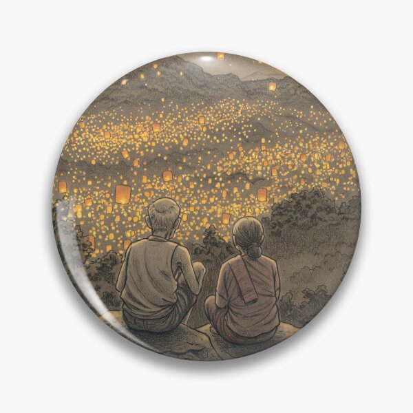 Item preview, Golden Hearts Beneath Lantern Skies designed and sold by Marcela's world and universe.