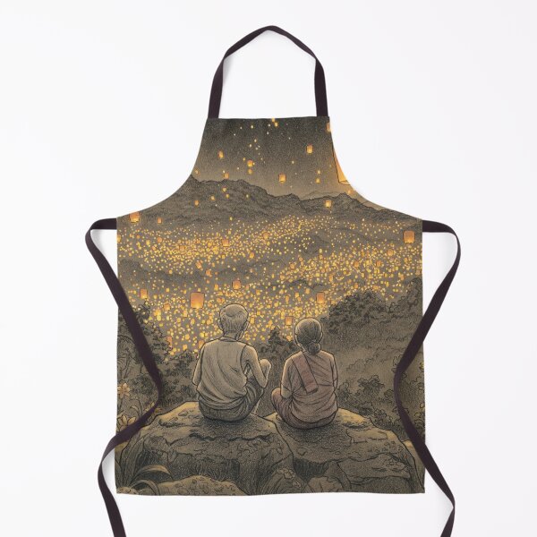 Item preview, Golden Hearts Beneath Lantern Skies designed and sold by Marcela's world and universe.