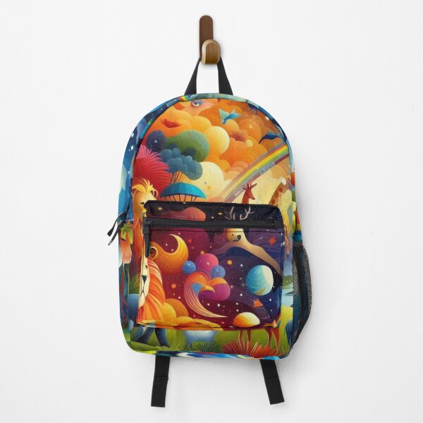 Item preview, Colorful wildlife under the starry sky designed and sold by Sigtrix.