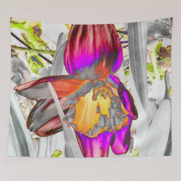 Item preview, Trippy Daffodil in Orange, Pink & Red designed and sold by SXW Designs.
