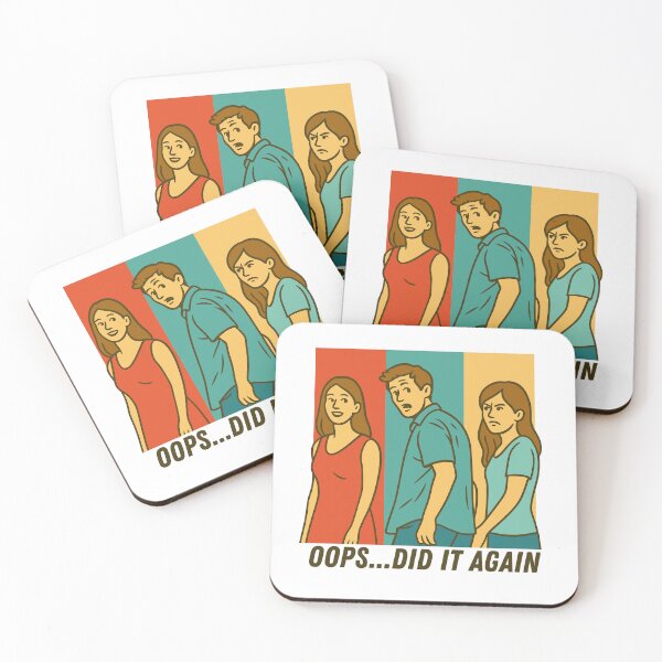 Item preview, Did It Again – Distracted Boyfriend meme designed and sold by aipolohu.