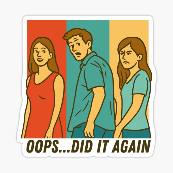 Item preview, Did It Again – Distracted Boyfriend meme designed and sold by aipolohu.