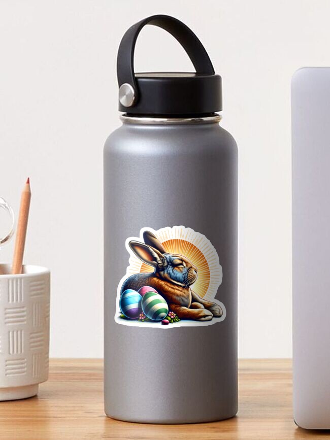 Thumbnail 1 von 3, Sticker, Osterhase im Sonnenschein designt und verkauft von Kobeko.