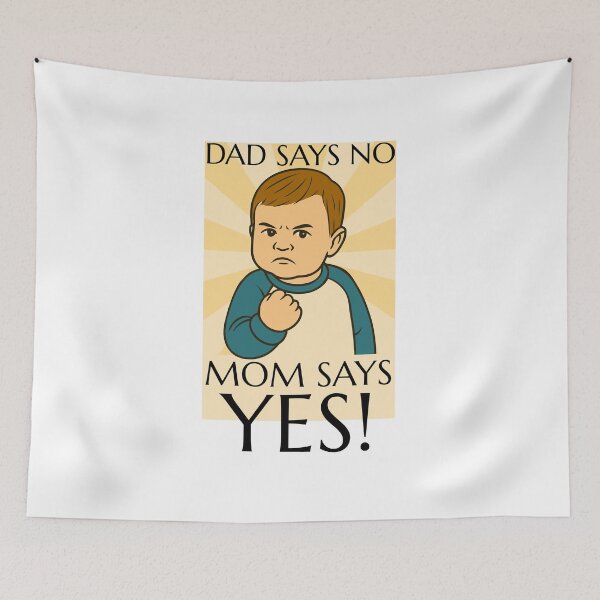 Item preview, Mom Says Yes! Meme designed and sold by aipolohu.