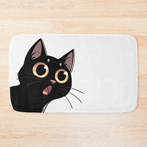 Item preview, Surprised Black Cat  designed and sold by Gkinoki.