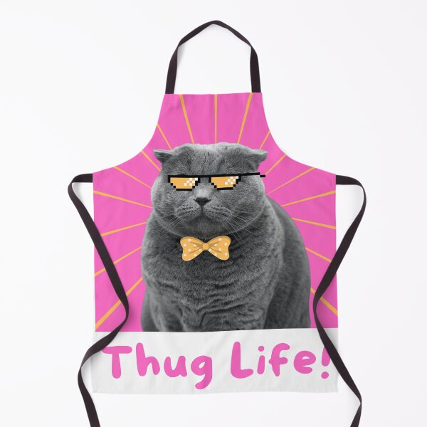 Item preview, Thug Life Cat T-shirt For Cat Lovers designed and sold by Drunken Tailor.