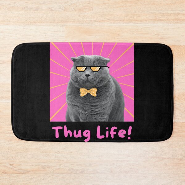 Item preview, Thug Life Cat T-shirt For Cat Lovers designed and sold by Drunken Tailor.