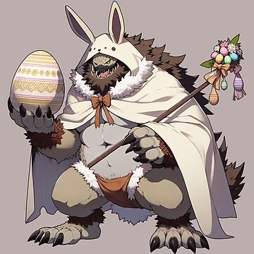 Vorschaubild zum Design Godzilla verkleidet als Osterhase von Kobeko