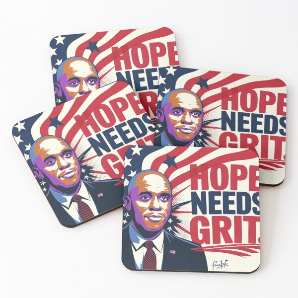 Item preview, Hope Needs Grit – Cory Booker Political Art designed and sold by Fruzbt.
