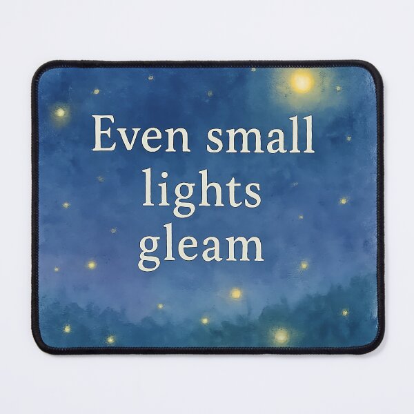 Item preview, Even Small Lights Gleam – Inspirational Firefly Watercolor Sticker designed and sold by YuliaHulia.