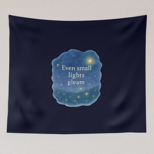 Item preview, Even Small Lights Gleam – Inspirational Firefly Watercolor Sticker designed and sold by YuliaHulia.