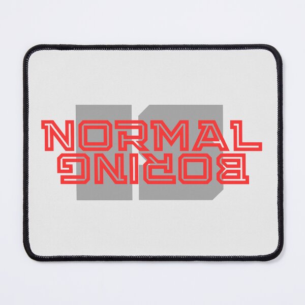 Item preview, Normal is Boring - Abstract Typography - red designed and sold by QuirkySpark.