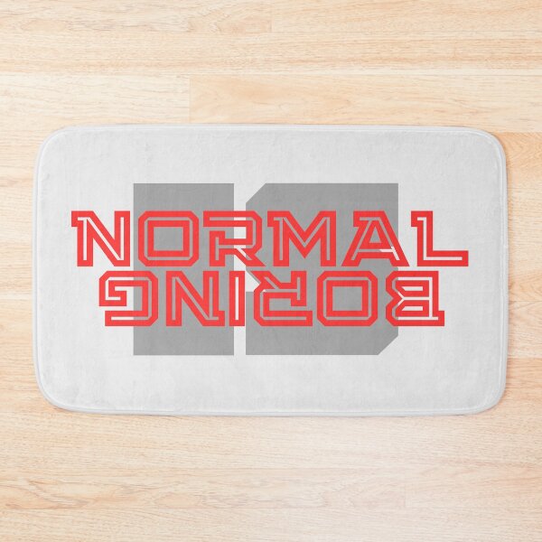 Item preview, Normal is Boring - Abstract Typography - red designed and sold by QuirkySpark.
