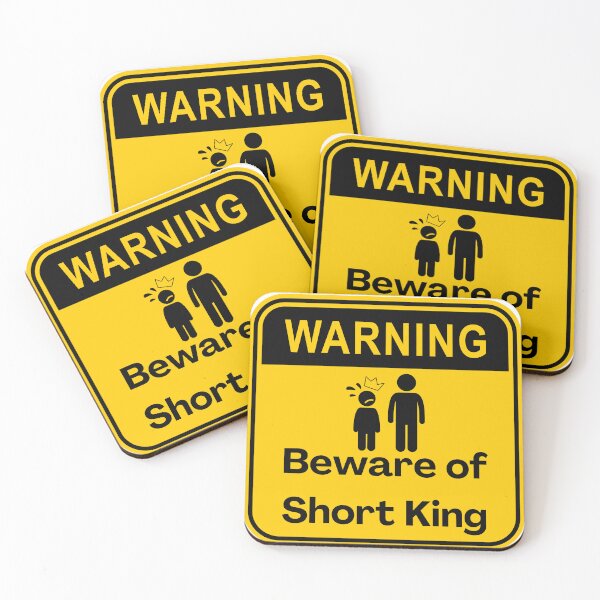 Item preview, Beware Short King Sign designed and sold by PlumTreeDesign.