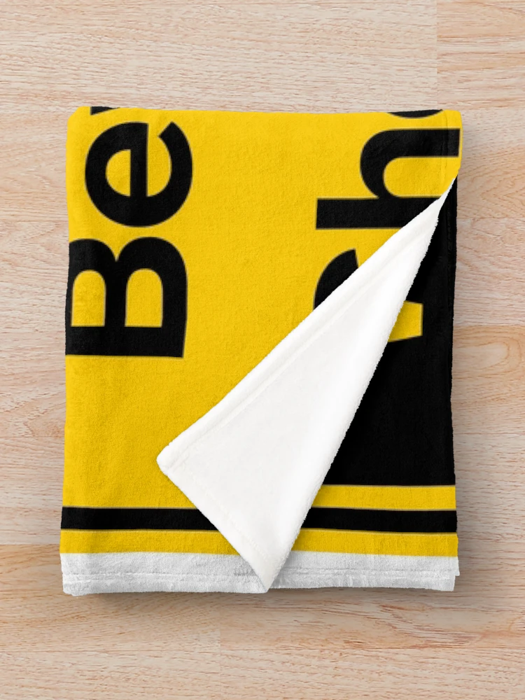 Thumbnail 3 of 6, Throw Blanket, Beware Short King Sign designed and sold by PlumTreeDesign.
