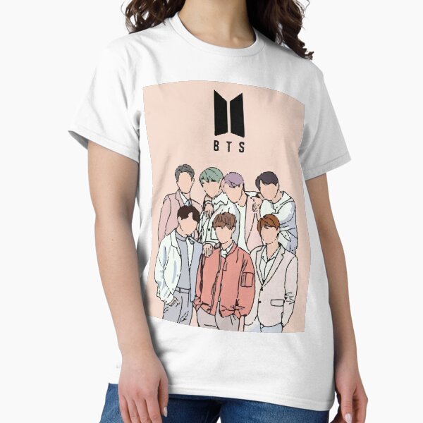 Artikel-Vorschau von Minimalistisches gesichtsloses BTS-Porträt in Pastell, designt und verkauft von InkwaveStudio24.