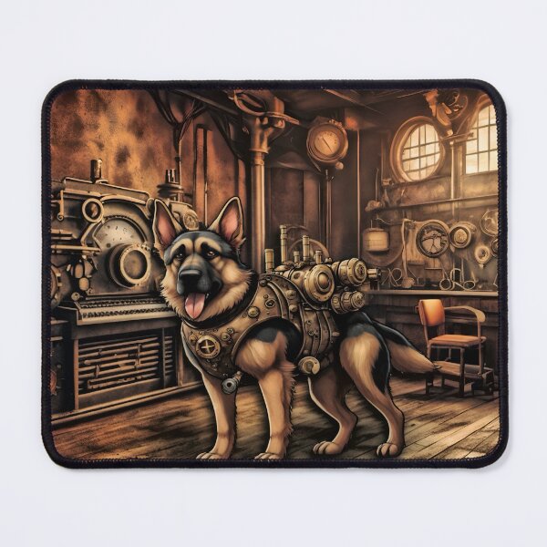 Item preview, German Shepherd Steampunk designed and sold by NikkiBear67.