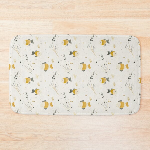 Item preview, cute neutral coloured fish design designed and sold by PoppyLaneStudio.