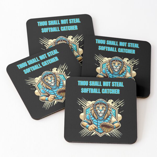 Item preview, Thou Shall Not Steal Softball Catcher designed and sold by TrendsLook.