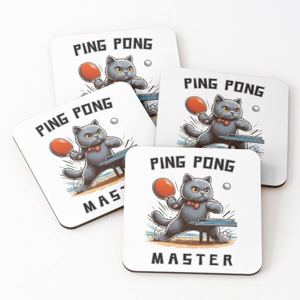 Item preview, Master of Spin - Ping Pong Cat designed and sold by QuirkySpark.