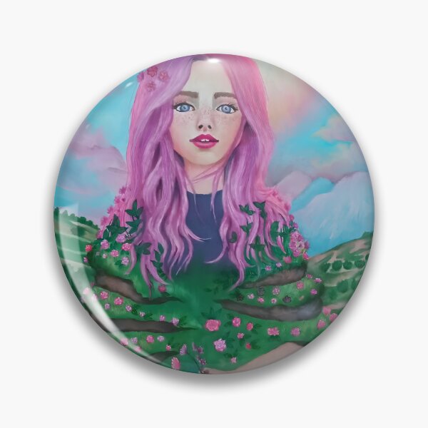Item preview, Girl with flowers designed and sold by vespertine4u.