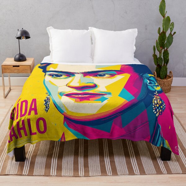 Item preview, Multicolor Geometric Portrait of Frida Kahlo designed and sold by djovan.