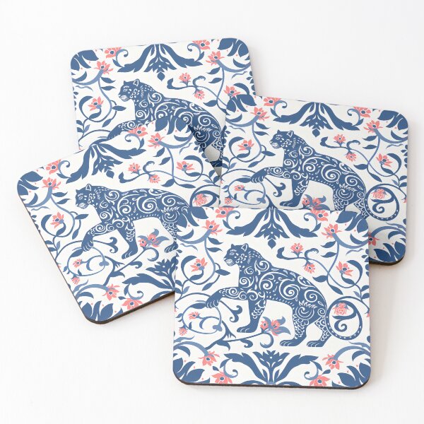 Item preview, Copy of Blue Panther And Flower Folk Art designed and sold by xiao xuans.