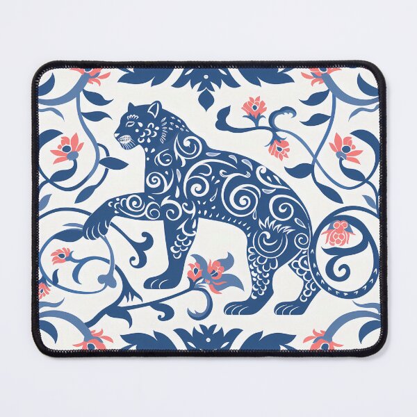 Item preview, Copy of Blue Panther And Flower Folk Art designed and sold by xiao xuans.