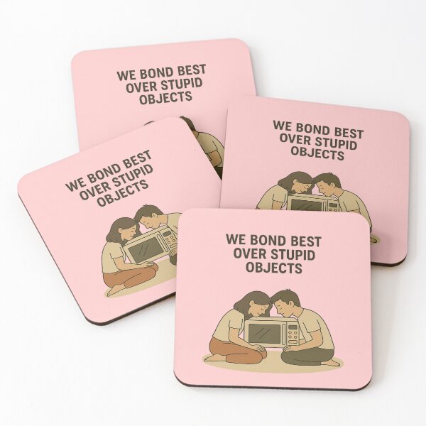 Item preview, We Bond Best Over Stupid Objects – Minimal Couple Edition designed and sold by Ironzoulz.